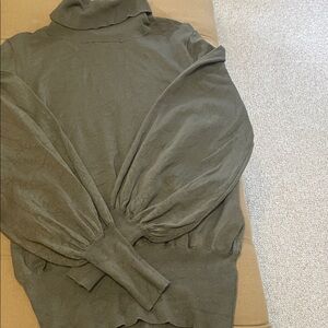 Chic Olive Turtleneck Sweater